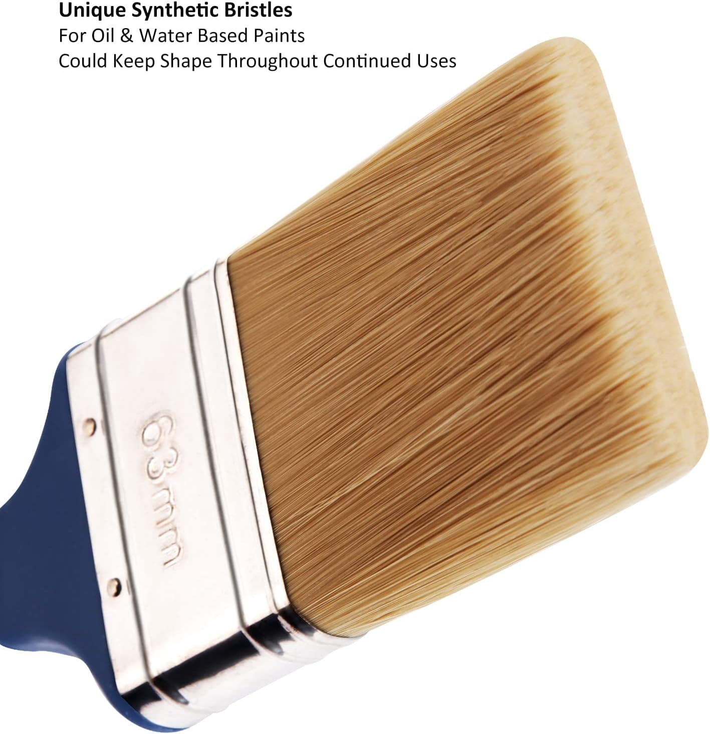 Extendable Paint Brushes for Walls & Ceiling, Multi Angle Adjustable Masonry Paint Brush for Fence Stain & Wood Varnish (3 Pack)