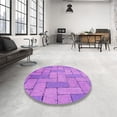 thumbnail image 3 of Ahgly Company Indoor Rectangle Patterned Violet Purple Area Rugs, 2' x 4', 3 of 6