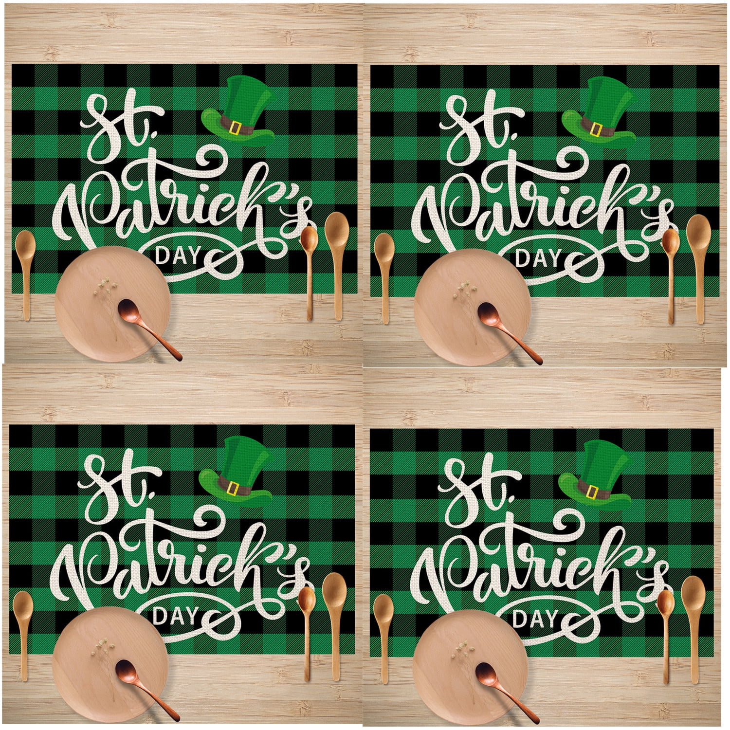 St Patricks Day Placemats, Set of 4 Happiwiz St Patrick's Day