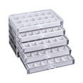 thumbnail image 1 of Naiovety Caja de almacenamiento de cristal para colección de rocas, vitrina de gemas geográficas nacionales, organización Almacenamiento y organización del hogar a, 1 of 5