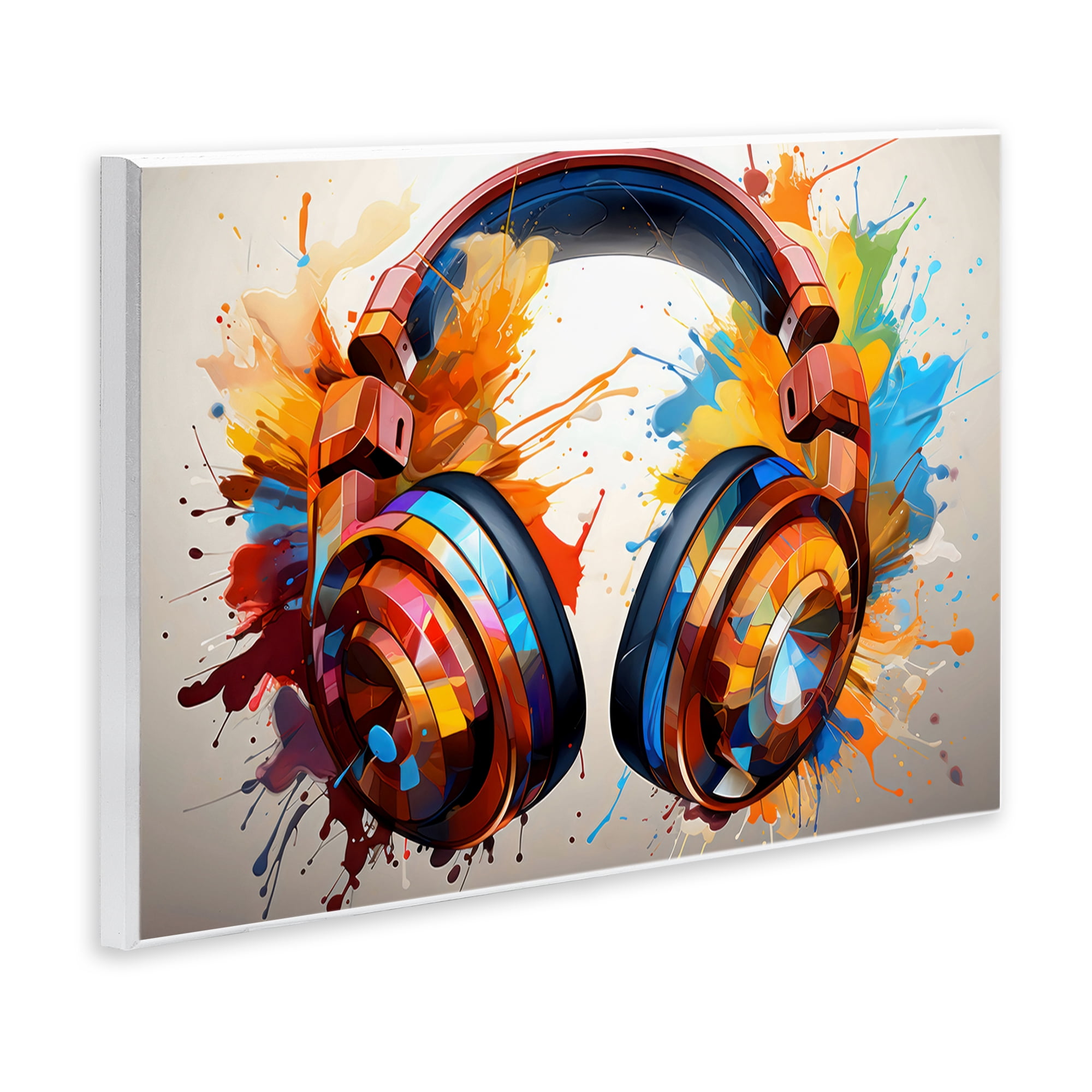 Stupell Industries Music In Color Splatter Wall Plaque Art, design by Creative Studio