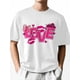 thumbnail image 2 of T-Shirts for Men, Love Lips Bow Flower Crew Neck Cotton T-Shirt Men's Short Sleeve Valentine's Day Pink Style, 2 of 8