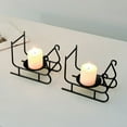 thumbnail image 5 of Moocorvic Black Candle Holder, Christmas Decorations Metal Candle Stand for Centerpieces Fireplace, 5 of 7