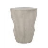 Outdoor Simple Style Side Table, Concrete Craft Leisure Table for Patio Garden, Concrete