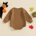 thumbnail image 4 of Okbabeha Baby Girl Boy Halloween  one-piece  Pumpkin Face Sweatshirt Romper Pumpkin Patch Bodysuit Halloween Clothes Outfit, 4 of 8