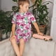 thumbnail image 4 of Balery Flamingo Conjunto de Pijama Infantil de Manga Corta con Estampado – Ropa de Dormir de Algodón Suave-3X-Large, 4 of 6