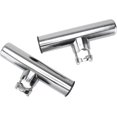 thumbnail image 1 of 2pcs Rail Mount Rod Holder Stainless Clamp on Fishing Rod Holder for Rails, 1 of 4