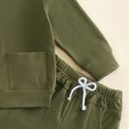 thumbnail image 5 of TOWED22 Toddler Baby Boy Clothing Sets Solid Color Long Sleeve Tops and Pants Kids 2pcs Outfits(Blazer,18-24 M), 5 of 7