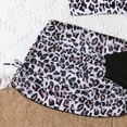 thumbnail image 5 of vigerkar Girls' 3 Piece Set Floral Print Bikini Swimsuit with Beach Skirt Cute Ruched Bathing Suit (Black, 13-14 Years), 5 of 6
