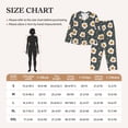 thumbnail image 4 of Pofeuu Cute Poached Eggs Print Womens Pajamas Set Long Sleeve Sleepwear Button Down Nightwear Soft Pj Lounge Sets Button Down Pajamas Women-XX-Large, 4 of 7