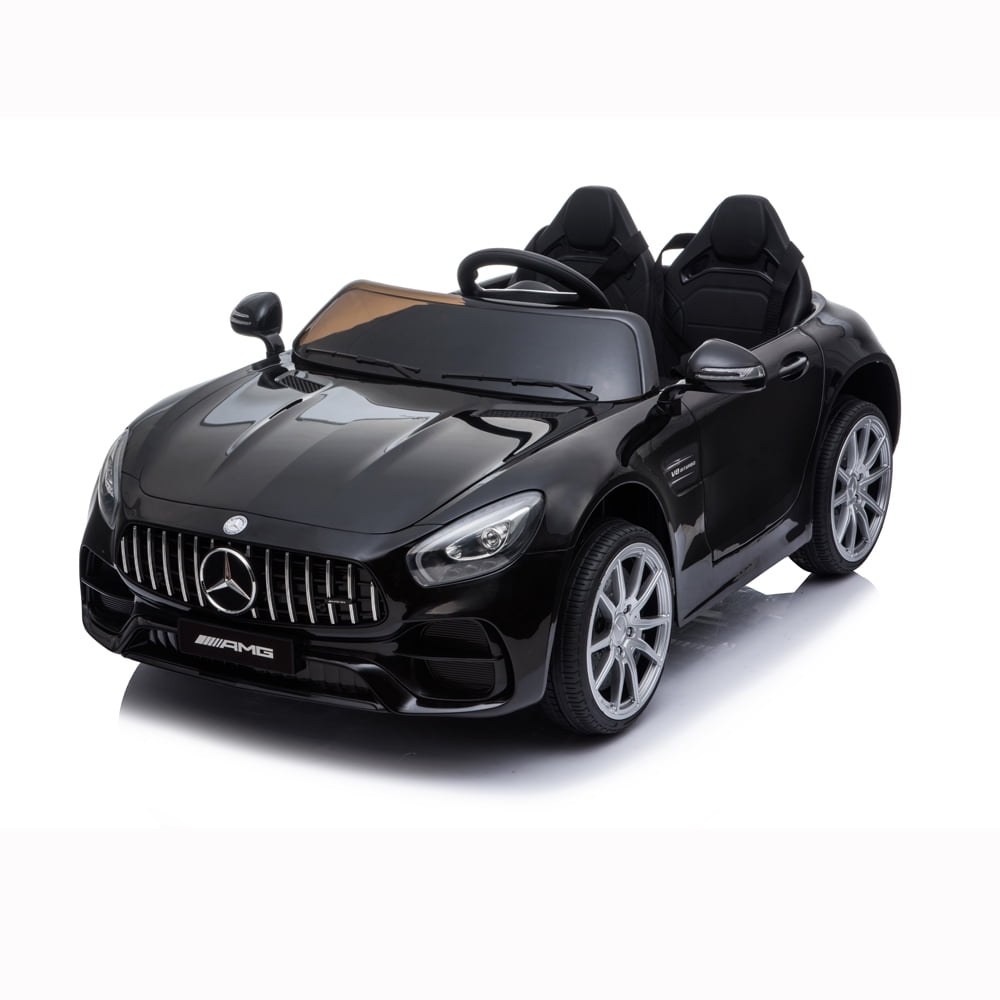 Kepooman 12V Ride on Car w/ Parental Remote Control, Headlights, Music, Horn, MP3/USB/TF, 3 Speed, Black