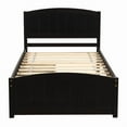 thumbnail image 2 of Twin size Platform Bed with Two Drawers, Espresso, 2 of 10