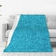 thumbnail image 1 of Balery Blue Glitter Manta de Felpa Suave y Acogedora – Cobija de Franela Aterciopelada para Cama, Lavable y Cálida para Sofá, Mascotas, Transpirable-40"x30", 1 of 7