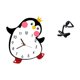thumbnail image 5 of Precioso reloj de pared de madera con forma de pingüino pensador, escultura decorativa abstracta, adorno de mesa moderno y multifuncional para dormito, 5 of 8