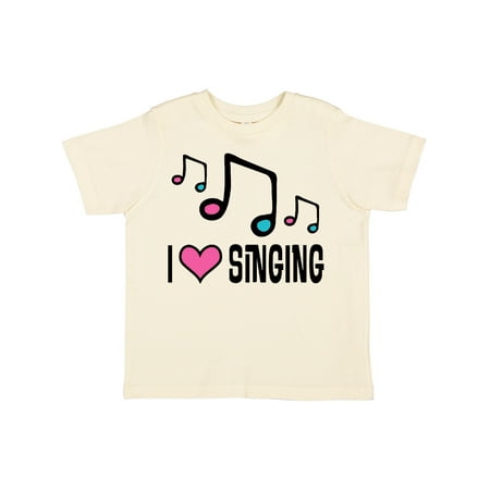 

Inktastic Choir Singer Music I Love Singing Gift Toddler Toddler Girl T-Shirt
