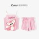 thumbnail image 1 of Pijama Kawaii Sanrio Kuromi de Anime Cinnamoroll con correa de oso de fresa, traje para casa informal a la moda para niños, prendas de vestir exteriores Y2K para niñas, 1 of 4
