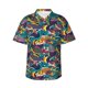 thumbnail image 1 of Fotbe Colorful Carp Streamer Camisa Hawaiana para Hombre Unisex – Camisa Casual de Verano con Botones de Manga Corta de Algodón y Lino,X-Large, 1 of 7