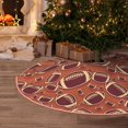 thumbnail image 5 of Rateoe American Football1 Pattern Christmas Tree Skirt with Ties , Christmas Tree Decorations, Farmhouse Christmas Decor Xmas Holiday Decorations-30", 5 of 6