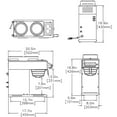 thumbnail image 2 of BUNN CWTF15-3 2U/1L, 12-Cup Automatic Commercial Coffee Brewer, 3 Warmers, 2 of 2
