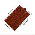 thumbnail image 3 of 26 Letter Alphabet Chocolate Molds Silicone | 51 Cavity Non-Stick Flexible Baking Mold for Candy, Ice & Jelly | 6.81x4.29 Inches | Student, School & Party Treats, 3 of 7