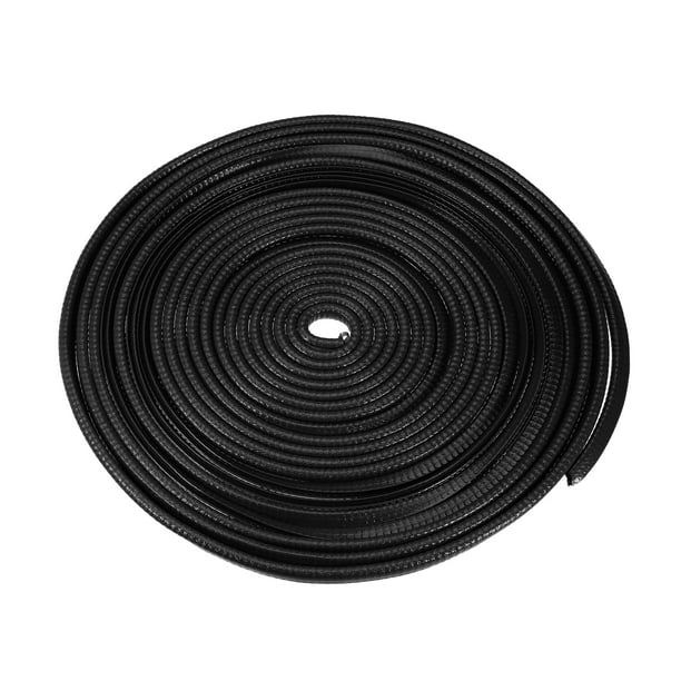 Protector de borde de puerta de coche Unique Bargains 32.8 pies PVC hierro negro