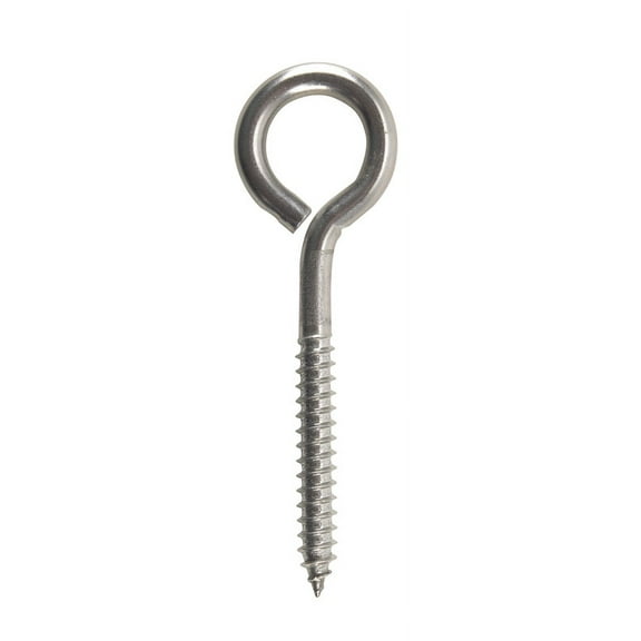 Hampton 02-3463-405 Lag Eye Bolt Stainless Steel Screw  0.312 x 4 in. - pack of 5