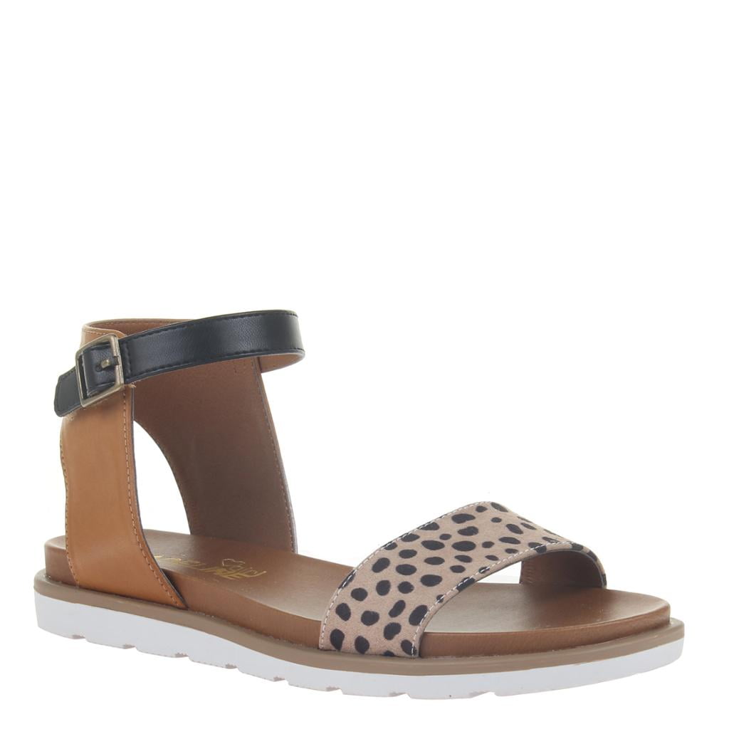 cheetah print flat sandals