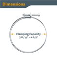 thumbnail image 2 of Abrazadera de manguera POWERTEC de 4 pulgadas con doble cable con perno 10 PK 70261, 2 of 8