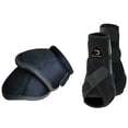 thumbnail image 2 of Medium Cactus Dynamic Edge Horse Front Sport Bell Boots Pair Combo Black, 2 of 4