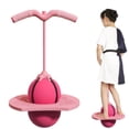 thumbnail image 2 of Pogo Jumper with Handle and Ball Pump, Balance Jumping Ball, Jumping Toy, Low Noise Pogo Stick Alternative, High Jump Toy Bounce Jump Trick Board Pogo Bouncing Ball for Indoor Outdoor Use, 2 of 8