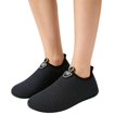 thumbnail image 5 of Domuza water shoes for women, Lightweight Breathable Slip-On Aqua Socks, Flexible Non Slip Water Skin Shoes for Beach Swim Pool Yoga Exercise Black 10.5（EU-44）, 5 of 5