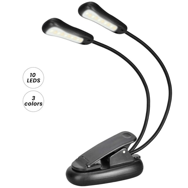 LEERUI Clip on Book Light for Reading in Bed, LED Reading Light for