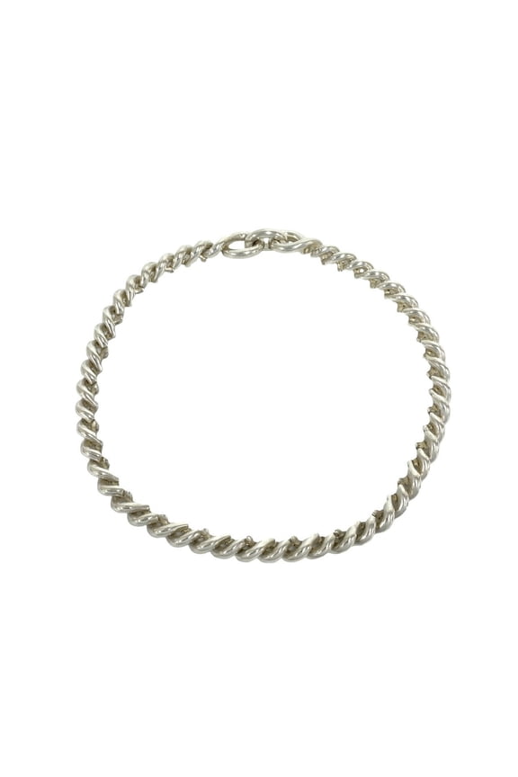Pre-Owned HERMES Vintage Torsade Necklace, 800 Silver Chain, Accessory, Item Number 25702