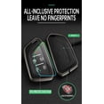 thumbnail image 3 of Key Fob Cover Compatible with Cadillac Lyriq Optiq Vistiq 2020-2026 Escalade CT4 CT5 CT6 CTS ATS XT4 Keychain Case Holder Protector,A-Black, 3 of 7