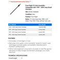 thumbnail image 2 of Front Right CV Axle Assembly - Compatible with 1999 - 2004 Jeep Grand Cherokee 2000 2001 2002 2003, 2 of 2