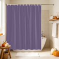 thumbnail image 4 of Pure Lilac Gray Shower Curtain, Waterproof Shower Curtains for Bathroom, Contemporary Solid Color Minimalist Art Washable Fabric Bathtub Curtain Set Bath Decor with 12 Hooks Long 72"x84", 4 of 8