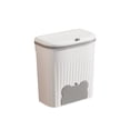 thumbnail image 2 of Fwttom Wall Mounted Garbage Bin, Kitchen Garbage Bin Wall Mounted Household Bathroom Toilet with Lid Living Room Cabinet Hanging Kitchen Waste Storage Bin, 2 of 6