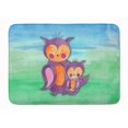 thumbnail image 1 of Carolines Treasures BB7430RUG Momma & Baby Owl Watercolor Machine Washable Memory Foam Mat, 1 of 4