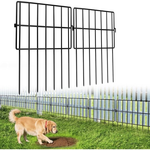 Animal Barrier Fence No Dig Garden Defense Rabbit Proof Garden Fencing with .in Gaps Metal Rabbit Fence for Garden Dog Blocker Under Barriers ( Panelsft(L) x in(H))