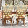 thumbnail image 6 of YAZAOO Chair Covers Set Home Kitchen Glass Cup with Chamomile Flowers Party Decor Seat Back Cover Protector, 6 of 6