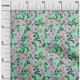 thumbnail image 2 of oneOone Velvet Sea Green Fabric Floral Quilting Supplies Print Sewing Fabric By The Yard 58 Inch Wide, 2 of 4