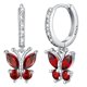 thumbnail image 1 of Pendientes de aro para las mujeres de la moda de joyería de cobre con cristales de colores Elegante Dainty Everyday Wear Accesorios de moda Idea, 1 of 3
