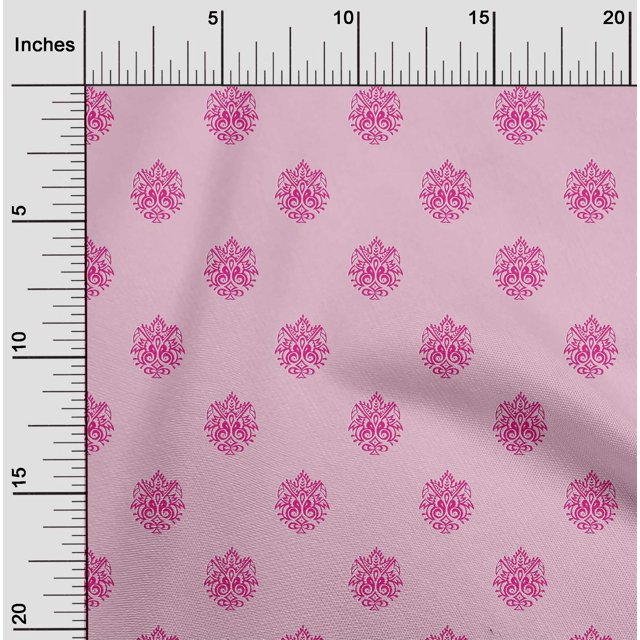 oneOone Polyester Lycra Fabric Floral Block Fabric Prints By Yard 56 Inch Wide