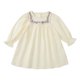 thumbnail image 1 of Odeerbi 2-8 Años Niñas Princesas Florales Vestido Retro Vintage Algodón Vestido Infantil Cuello Redondo Bordado Manga Larga, 1 of 9