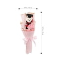 thumbnail image 2 of YSNOOWE Bouquet De Graduación Con Oso Decorativo En Flores Artificiales Color Rosa Para Y Regalo, 2 of 7