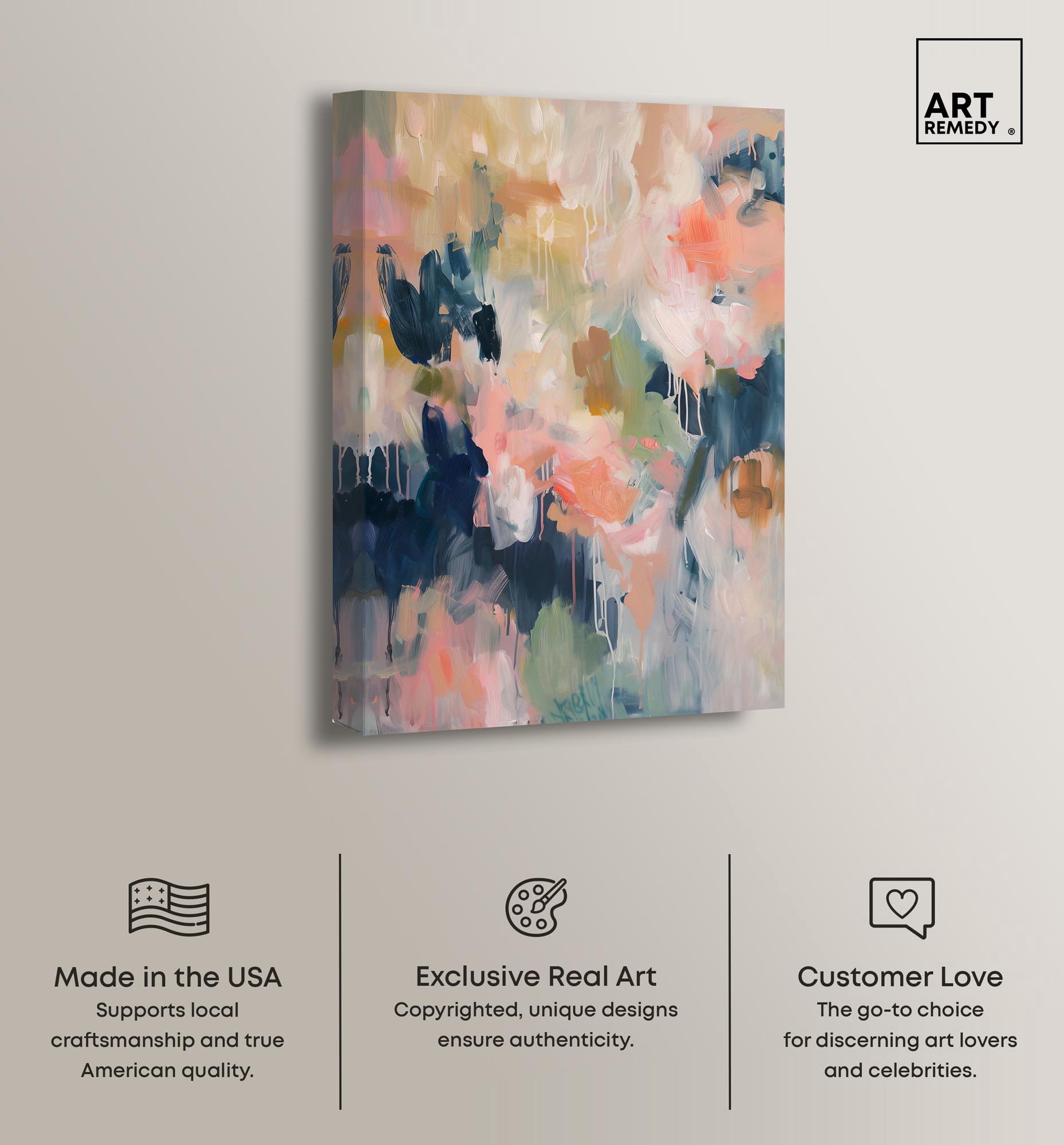 Blush of Nature Canvas Colorful Pastel Art by Art Remedy, Gallery Wrapped, 20" x 30"