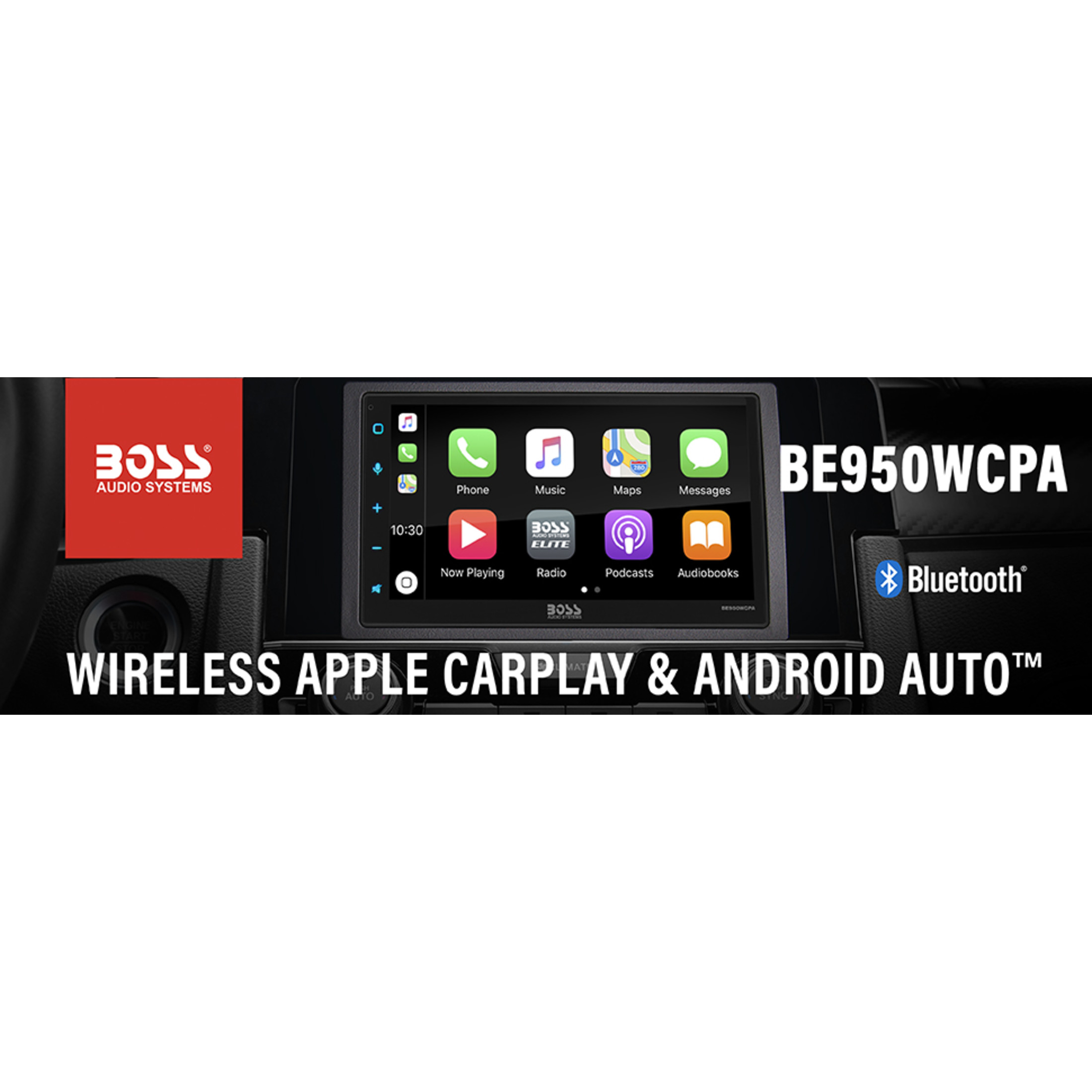 BOSS Audio Systems Elite Series BE950WCPA Car Stereo - Wireless Apple CarPlay & Android Auto, Double Din, 6.75 Inch Touchscreen, Bluetooth, No CD DVD Player, AM/FM Radio Receiver, Wireless Remote - image 3 of 13