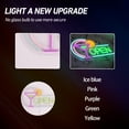 thumbnail image 4 of Y YUNHSOM Cocktail Glass "OPEN" Neon Sign 13.8 x 8.5 Inch - Ice Blue, Pink, Purple, Green, Yellow Multi-color LED Neon Light, Adjustable Brightness, Bar Pub Decor, 4 of 7
