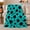 Black Paint Splatter, variant on Teal Abstract Splatter Print, Dramatic Artistic Scene, Warm Flannel Blanket for Home Library and Reading Nook, Art Lovers Thanksgiving Gift, Artistic Home Decor