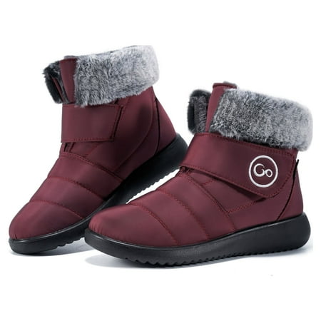 

Ecetana Women Snow Boots Winter Shoes Slip On Boots for Women Waterproof Booties Comfortable Outdoor Anti Slip Shoes